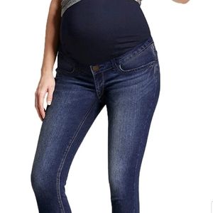 Size L Maternity skinny jeans with full belly supp